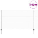 Sekskantet hegn med stolpe 100 x 1,4 m PVC-belagt stål Grå Mesh