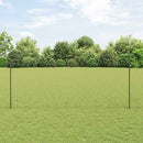 Sekskantet hegn med stolpe 100 x 1,4 m PVC-belagt stål Grå Mesh