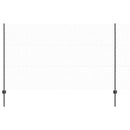 Sekskantet hegn med stolpe 100 x 1,4 m PVC-belagt stål Grå Mesh