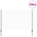 Sekskantet hegn med stolpe 100 x 1,6 m PVC-belagt stål Grå Mesh