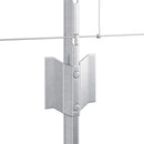 Udendørs Vildt Hegn med Stolper 25 x 0,8 m Galvaniseret stål