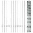Udendørs Vildt Hegn med Stolper 25 x 1,2 m Galvaniseret stål