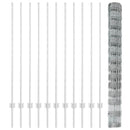 Udendørs Vildt Hegn med Stolper 25 x 1,4 m Galvaniseret stål