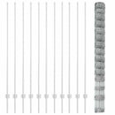 Udendørs Vildt Hegn med Stolper 25 x 1,6 m Galvaniseret stål