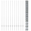 Udendørs Vildt Hegn med Stolper 25 x 1,6 m Galvaniseret stål