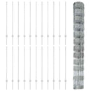 Udendørs Vildt Hegn med Stolper 50 x 1,2 m Galvaniseret stål