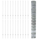 Udendørs Vildt Hegn med Stolper 50 x 1,2 m Galvaniseret stål