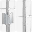 Udendørs Vildt Hegn med Stolper 50 x 1,4 m Galvaniseret stål