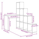 Hjørneskrivebord Hvid 101,5 x 149,5 x 149,5 cm Konstrueret træ