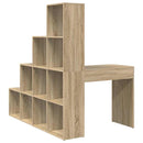 Hjørneskrivebord med hylde Sonoma eg 101,5 x 149,5 x 149,5 cm