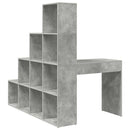 Hjørneskrivebord med hylde Beton Grå 101,5 x 149,5 x 149,5 cm