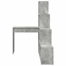 Hjørneskrivebord med hylde Beton Grå 101,5 x 149,5 x 149,5 cm