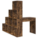 Hjørneskrivebord med hylde Røget eg 101,5 x 149,5 x 149,5 cm