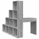 Hjørneskrivebord med hylde Grå Sonoma 101,5 x 149,5 x 149,5 cm