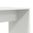 Bord med hylde Hvid 138,5 x 55 x 143 cm Konstrueret træ