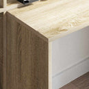 Bord med hylde Sonoma eg 138,5 x 55 x 143 cm Konstrueret træ