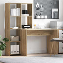 Bord med hylde Sonoma eg 138,5 x 55 x 143 cm Konstrueret træ