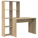 Bord med hylde Sonoma eg 138,5 x 55 x 143 cm Konstrueret træ