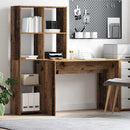 Bord med hylde Gammelt træ 138,5 x 55 x 143 cm Konstrueret træ