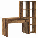 Bord med hylde Gammelt træ 138,5 x 55 x 143 cm Konstrueret træ