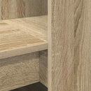 Bord med hylde Sonoma eg 122 x 67 x 145 cm Konstrueret træ