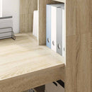 Bord med hylde Sonoma eg 122 x 67 x 145 cm Konstrueret træ