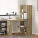Bord med hylde Sonoma eg 122 x 67 x 145 cm Konstrueret træ