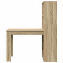 Bord med hylde Sonoma eg 122 x 67 x 145 cm Konstrueret træ