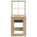 Bord med hylde Sonoma eg 122 x 67 x 145 cm Konstrueret træ
