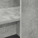Bord med hylde Beton Grå 122 x 67 x 145 cm Konstrueret træ