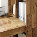Bord med hylde Gammelt træ 122 x 67 x 145 cm Konstrueret træ