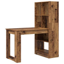 Bord med hylde Gammelt træ 122 x 67 x 145 cm Konstrueret træ