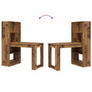 Bord med hylde Gammelt træ 122 x 67 x 145 cm Konstrueret træ