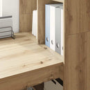 Bord med hylde Artisan Egetræ 122 x 67 x 145 cm Konstrueret træ