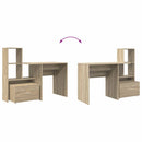Bord med skuffe Sonoma eg 131,5 x 50 x 106,5 cm Konstrueret træ