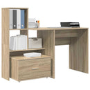 Bord med skuffe Sonoma eg 131,5 x 50 x 106,5 cm Konstrueret træ