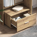 Bord Artisan Egetræ 131,5 x 50 x 106,5 cm Konstrueret træ