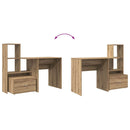 Bord Artisan Egetræ 131,5 x 50 x 106,5 cm Konstrueret træ