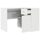 Hjørneskrivebord med skuffe Hvid 102 x 88 x 75 cm