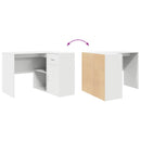 Hjørneskrivebord med skuffe Hvid 102 x 88 x 75 cm