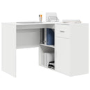 Hjørneskrivebord med skuffe Hvid 102 x 88 x 75 cm