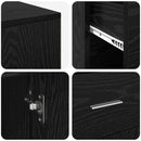 Hjørneskrivebord med skuffe Sort eg 102 x 88 x 75 cm