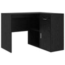 Hjørneskrivebord med skuffe Sort eg 102 x 88 x 75 cm