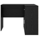 Hjørneskrivebord med skuffe Sort eg 102 x 88 x 75 cm