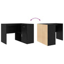 Hjørneskrivebord med skuffe Sort eg 102 x 88 x 75 cm