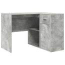 Hjørneskrivebord med skuffe Beton Grå 102 x 88 x 75 cm
