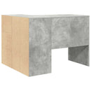 Hjørneskrivebord med skuffe Beton Grå 102 x 88 x 75 cm