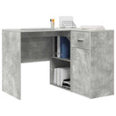 Hjørneskrivebord med skuffe Beton Grå 102 x 88 x 75 cm