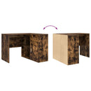 Hjørneskrivebord med skuffe Røget eg 102 x 88 x 75 cm
