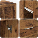 Hjørneskrivebord med skuffe Gammelt træ 102 x 88 x 75 cm